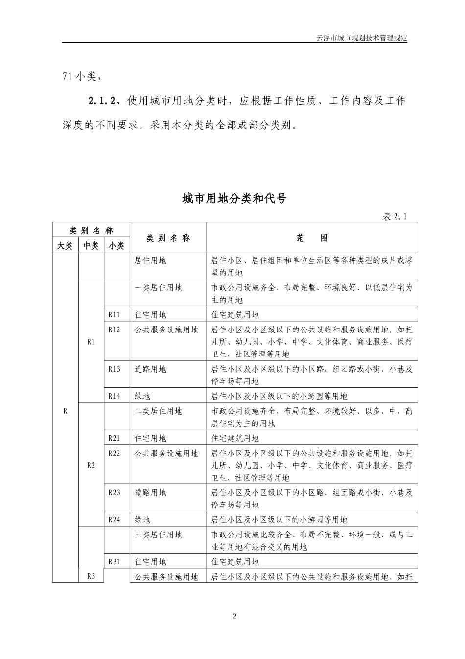 云浮市城市规划技术管理规定_第2页