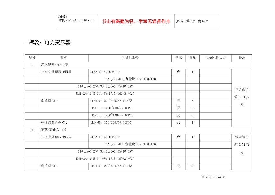 110kV温水溪扩容改造工程0_第2页