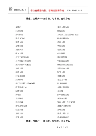 北京城建、房地产