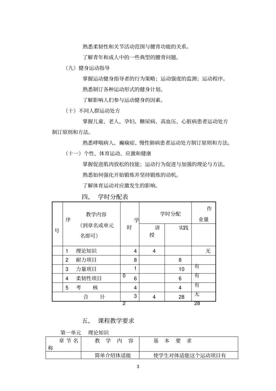 体适能课教学大纲_第3页