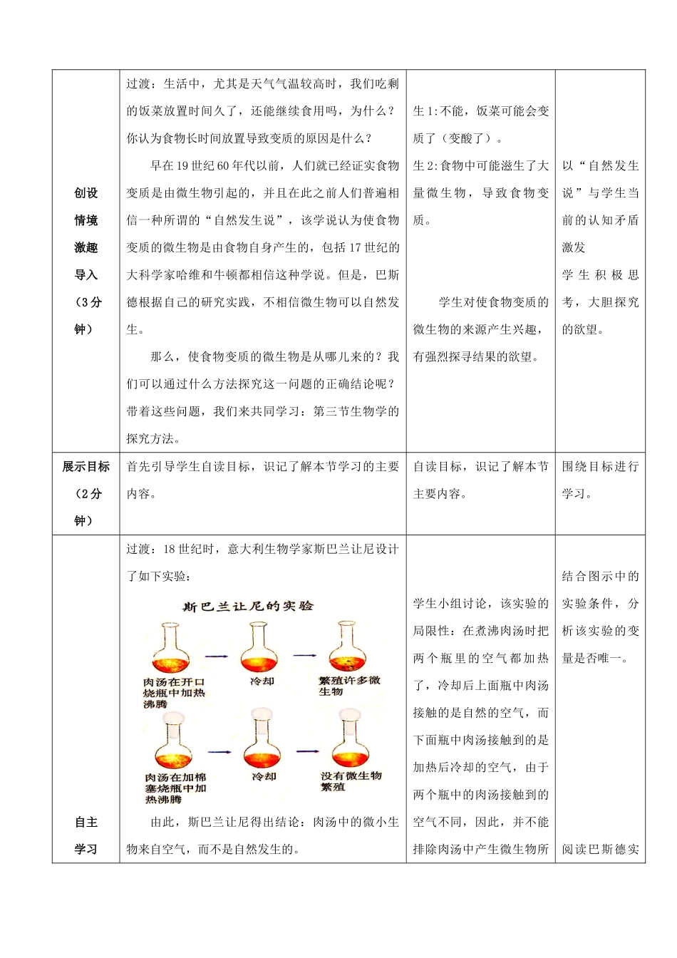 -七年级生物上册 1.1.3 生物学的探究方法优秀教案 （新版）济南版-（新版）济南版初中七年级上册生物教案_第2页