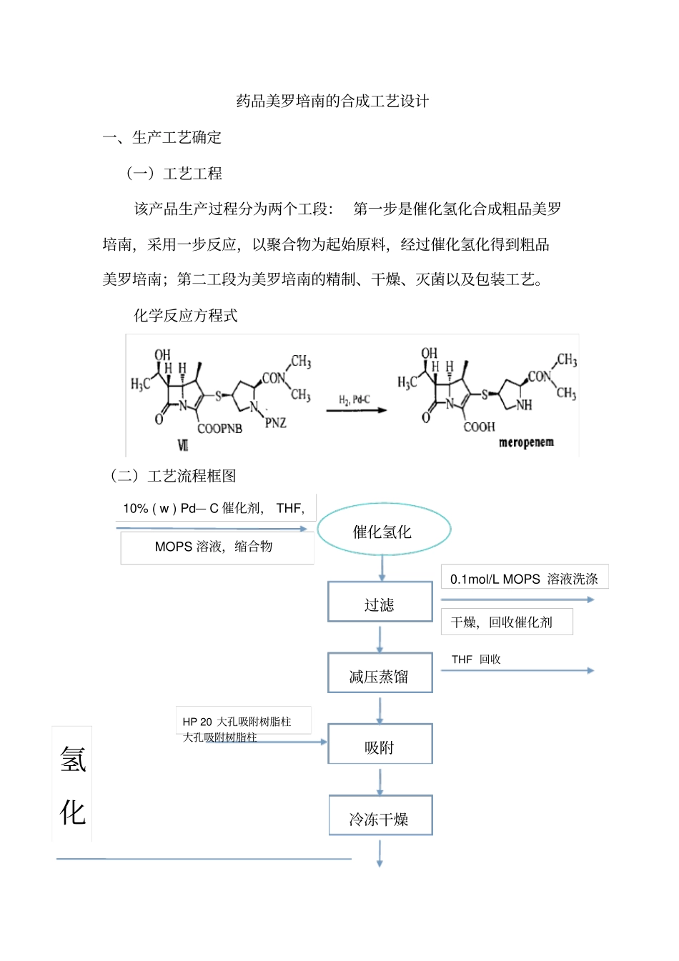 (完整版)美罗培南合成反应_第1页