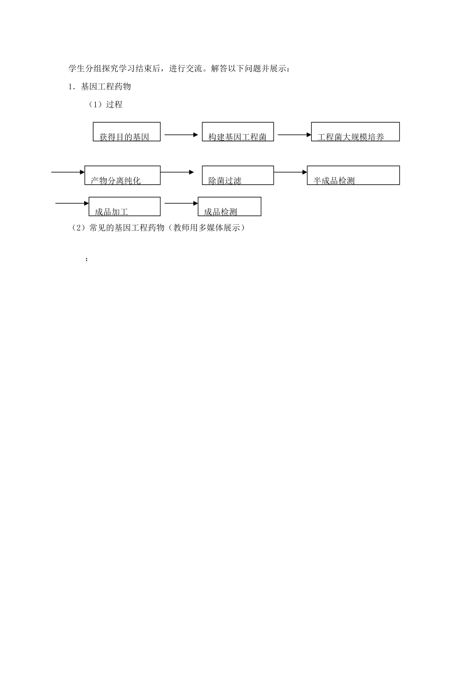 高中生物 第三单元 生物科学与人类健康 第三章 生物药物 3.3.2 疫苗和抗体（1）教案 中图版选修2-中图版高二选修2生物教案_第2页