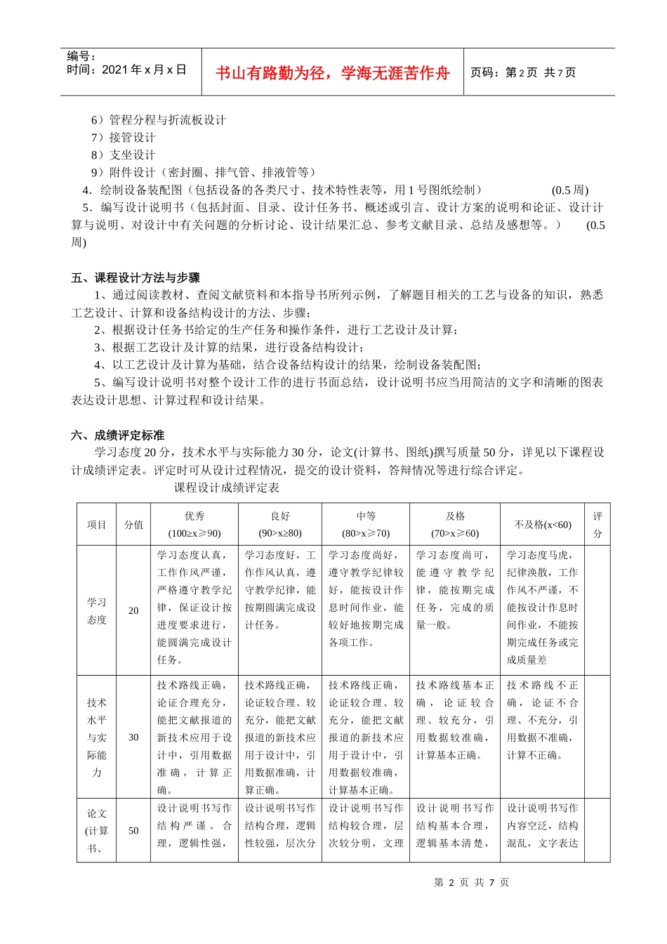 化工原理课程设计指导书09_第2页
