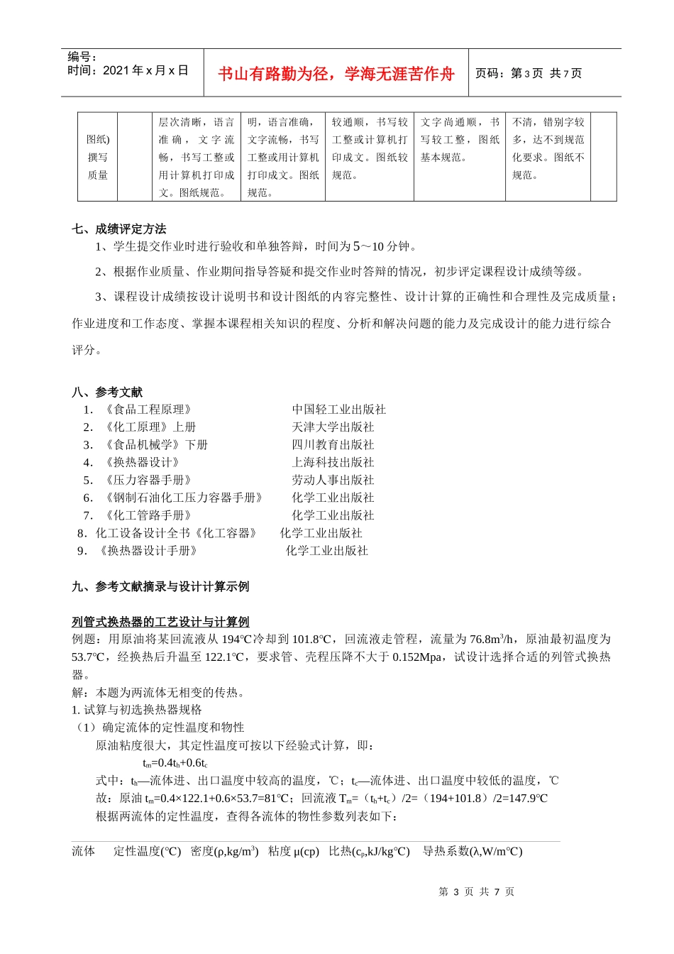 化工原理课程设计指导书09_第3页