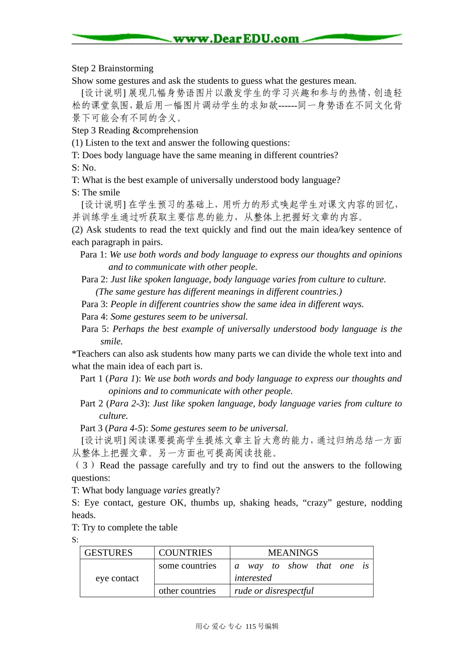 高一英语Unit21 Body language ( Reading )_第2页
