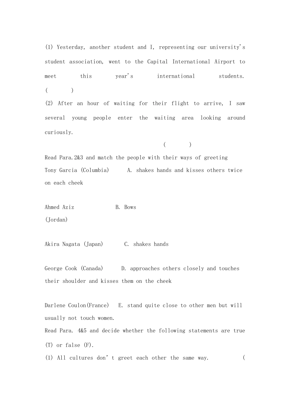 高中英语 Unit4 Body Language教案 新人教版必修4-新人教版高一必修4英语教案_第3页