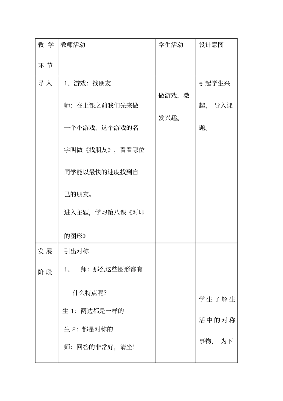 小学美术《对印的图形》优质课教案、教学设计_第2页