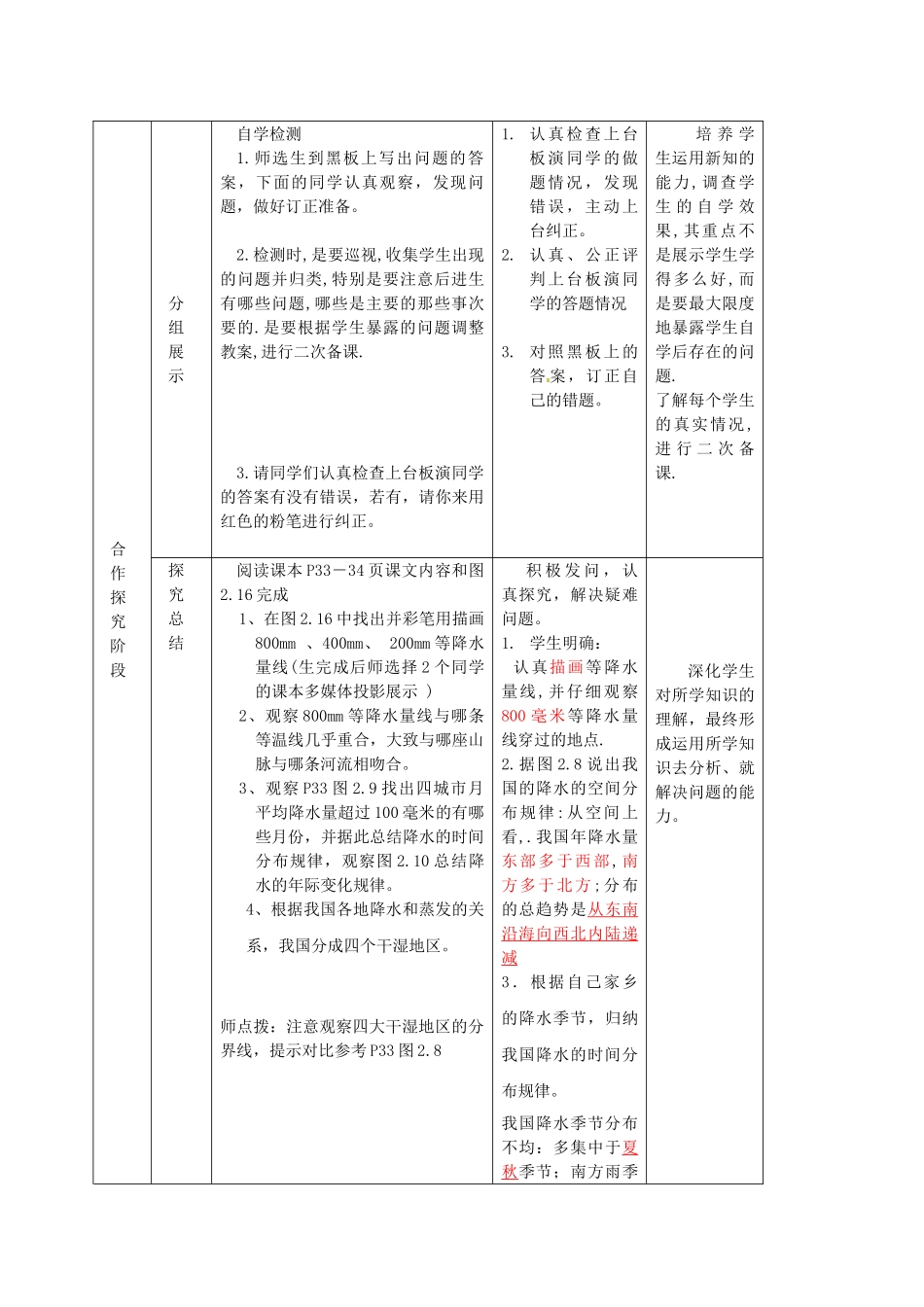 山东省滕州市大坞镇大坞中学八年级地理上册 第二单元 第三课 气温和降水(第二课时)教案 新人教版_第2页
