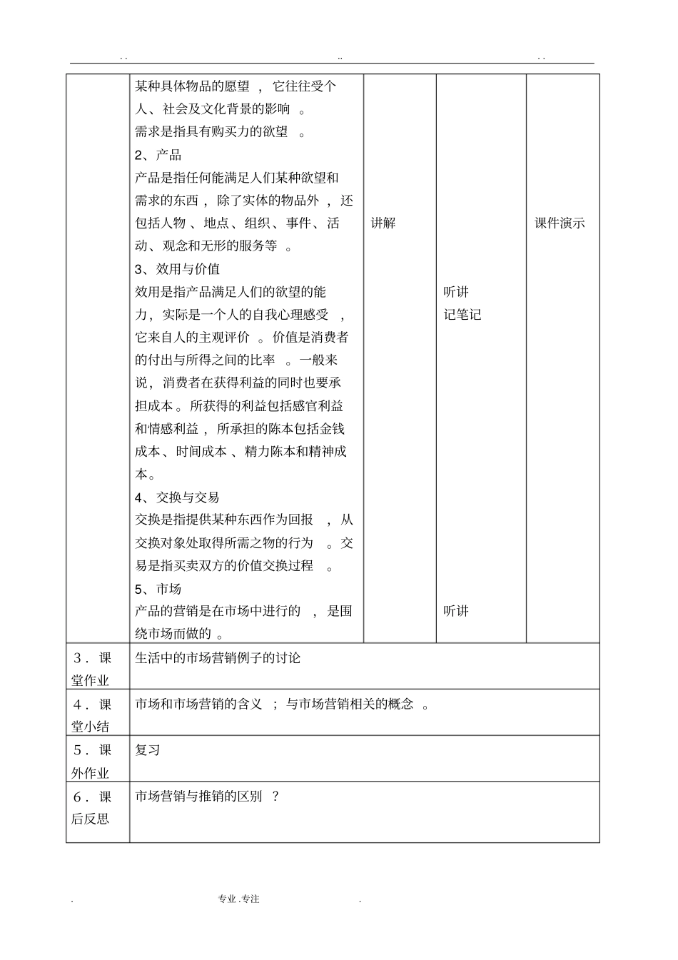 市场营销基础(全)教案_第3页