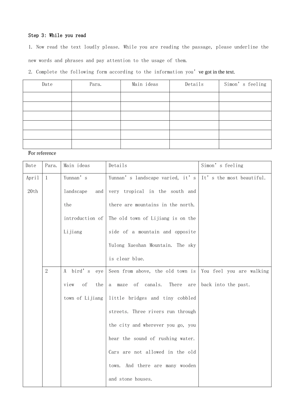 高中英语 Module 5 Ethnic Culture-Reading and Vocabulary(1)练习 外研版选修7_第2页