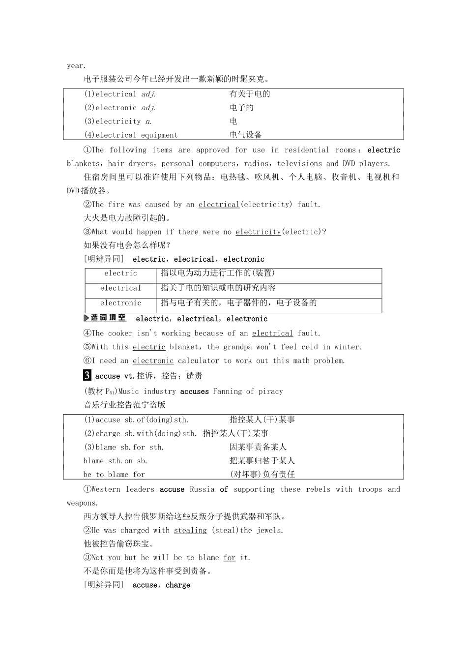 高中英语 Unit 3 Tomorrow’s world Section Ⅳ Language points（Ⅱ） （Word powerGrammar and usage  Task）教案（含解析）牛津译林版必修4-牛津版高一必修4英语教案_第3页