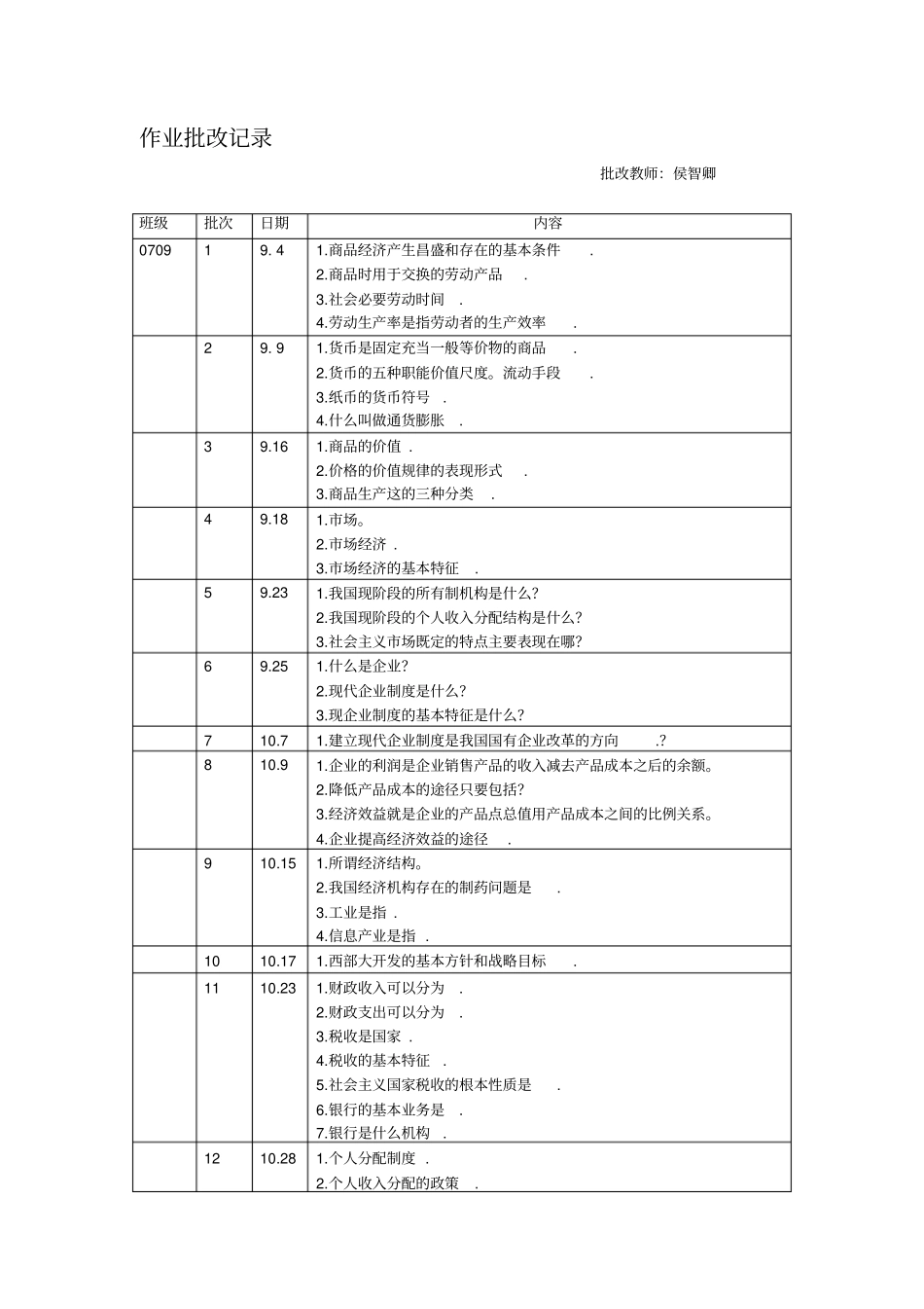 作业批改记录资料_第1页