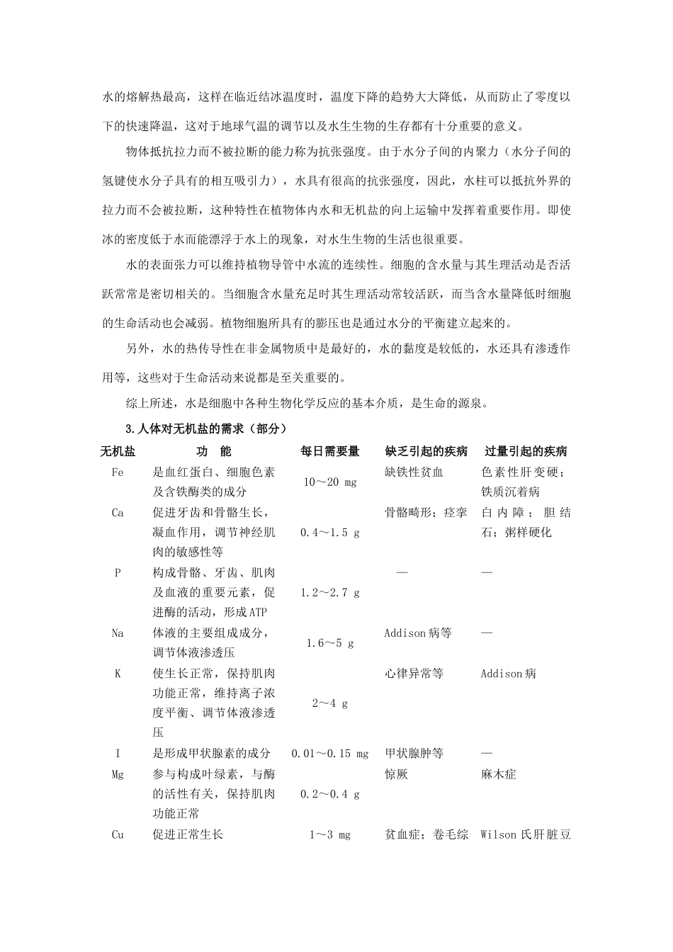 高中生物 细胞中的原子和分子备课资料 苏教版_第2页