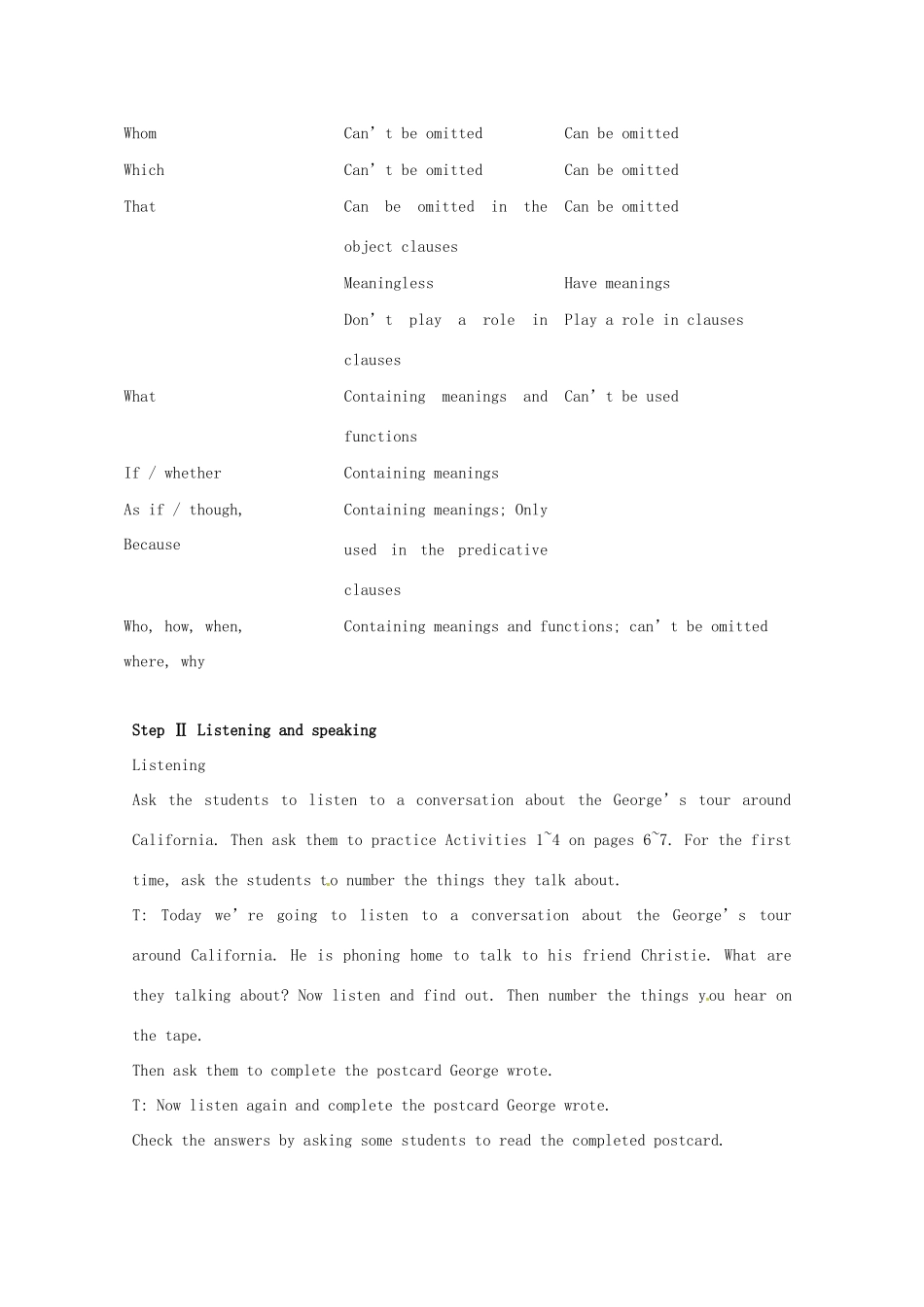 高中英语 Unit1第4课时 The Fourth Period Integrating skills(Ⅰ)教案 新人教版选修8_第3页