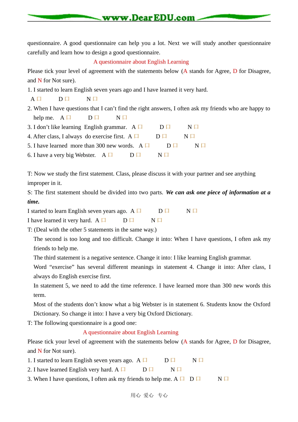 高一英语 Unit 3 Looking good，feeling good-Task(1)_第2页