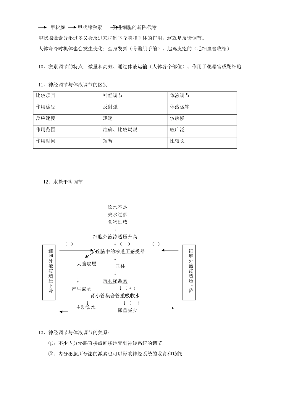 高二生物第一章人体的内环境与稳态教案_第3页