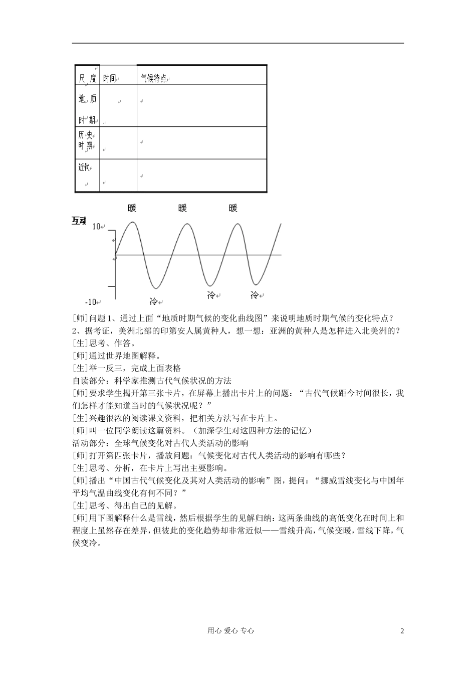 高中地理《全球气候变化对人类活动的影响》教案6 湘教版必修1_第2页