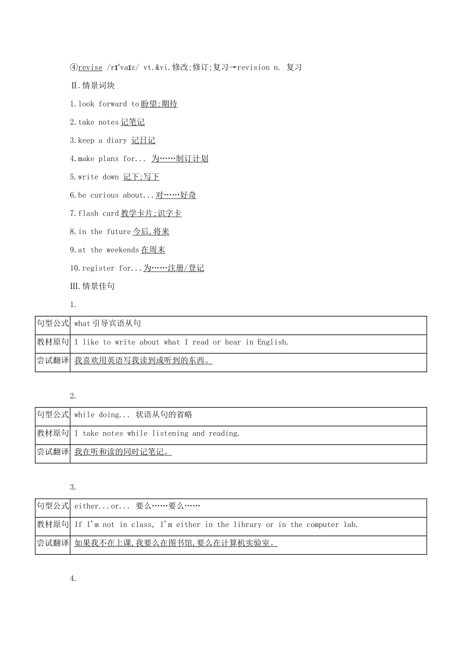 （3年高考2年模拟）版新教材高考英语 Welcome unit Section Ⅳ Reading for Writing  Other Parts讲义 新人教版必修第一册-新人教版高三第一册英语教案_第2页