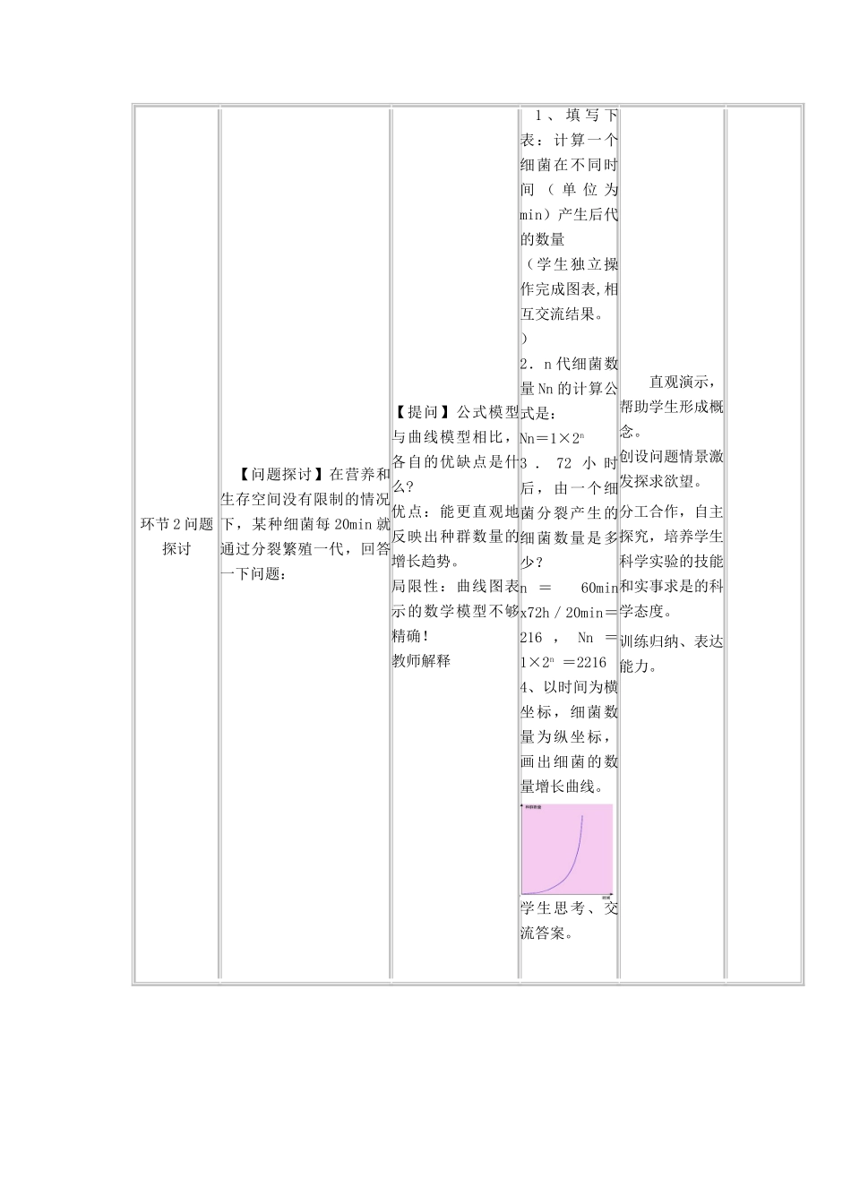 高中生物上学期《种群数量的变化》教学设计-人教版高中全册生物教案_第2页