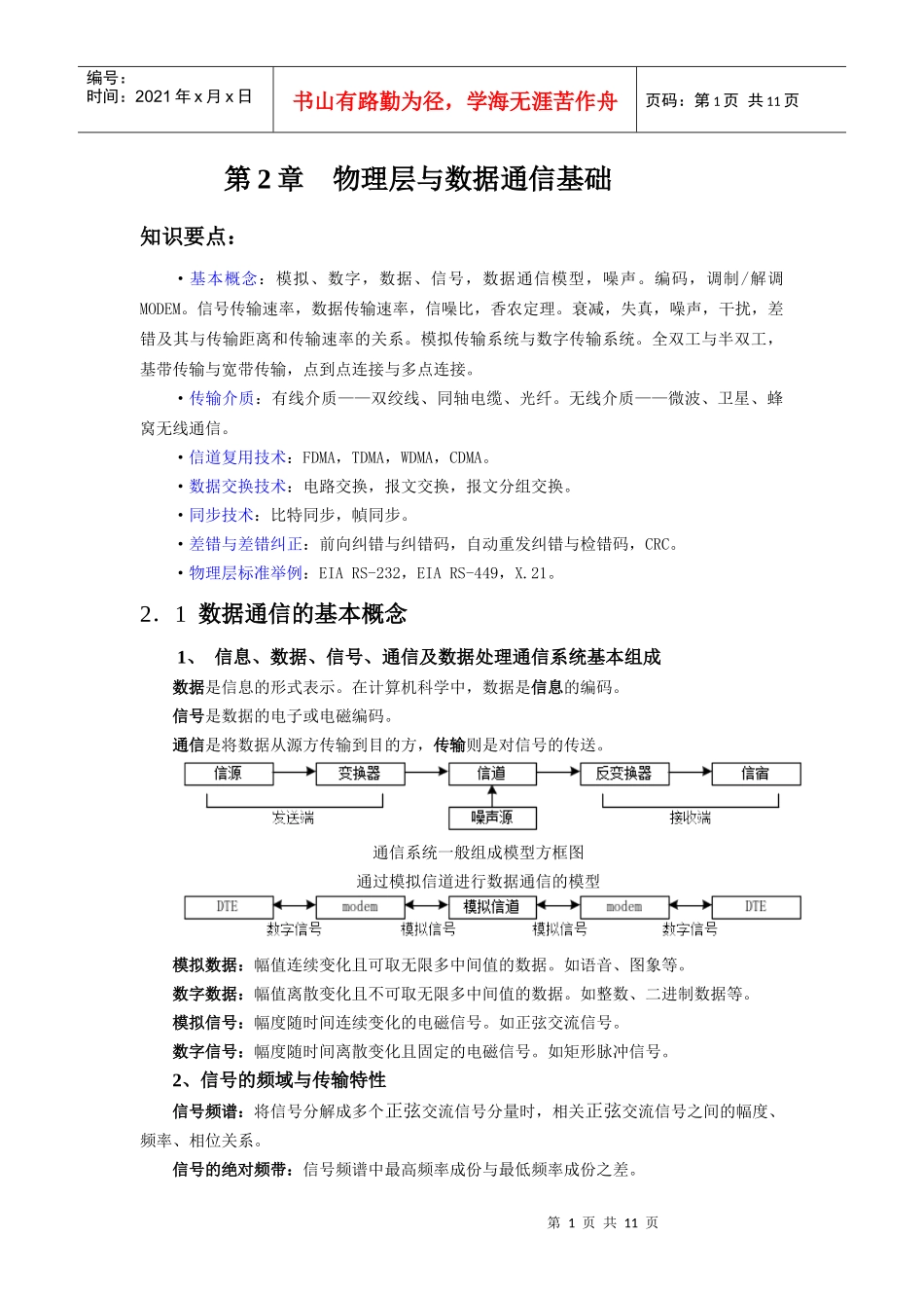 2章 物理层与数据通信基础_第1页