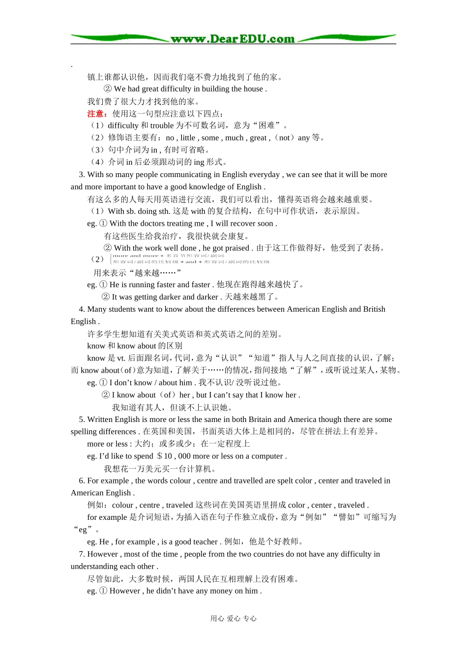 高一英语Unit 2 English around the world人教版知识精讲_第2页