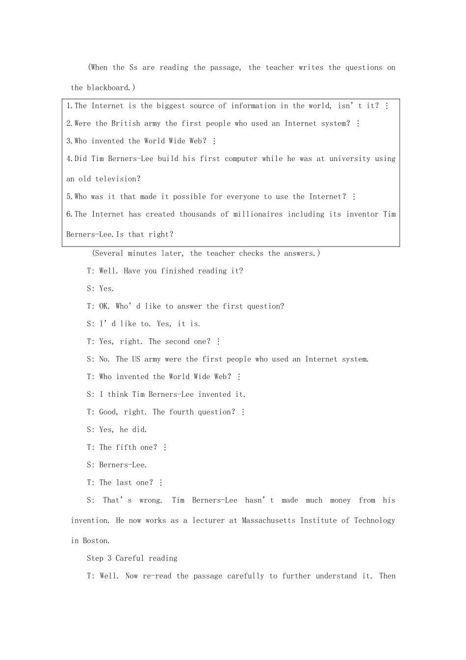 高中英语 Module 6 2nd period教案 外研版必修1_第2页