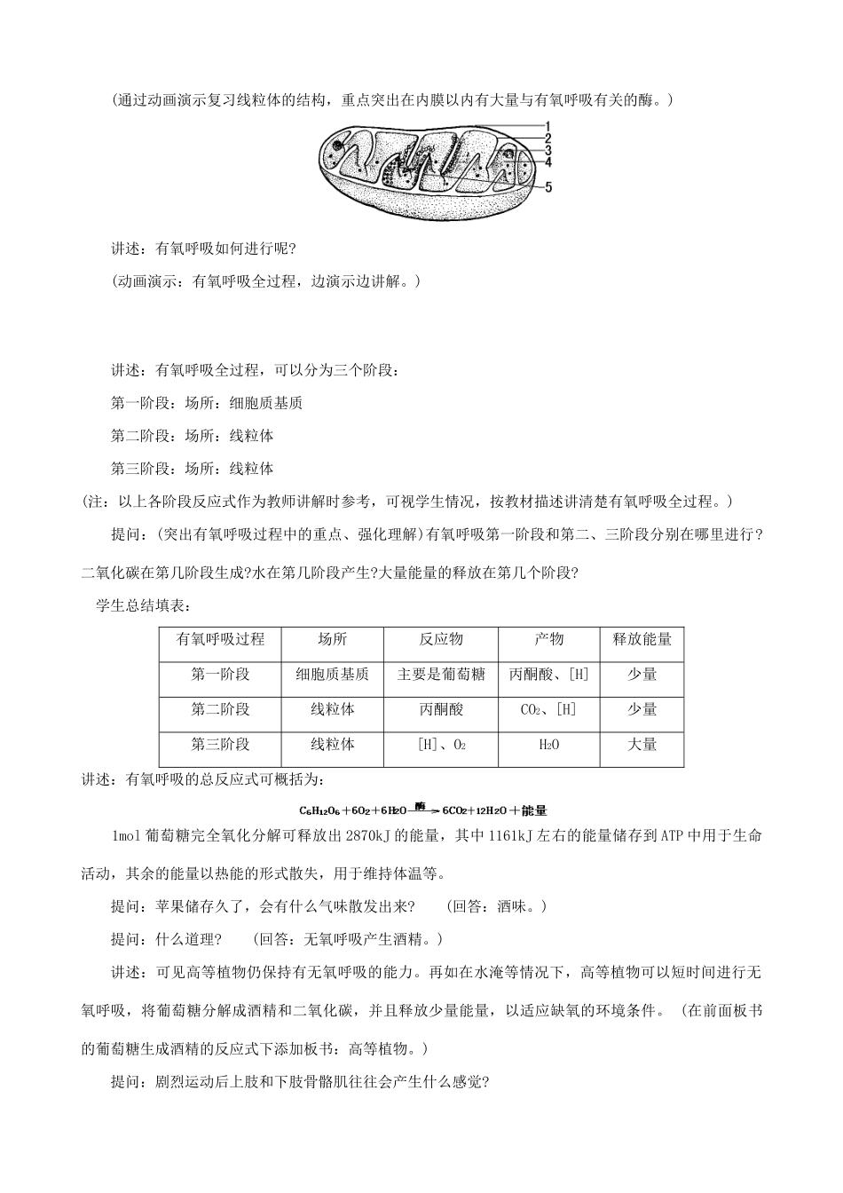 高中生物生物的呼吸作用(一)人教版 必修1_第3页