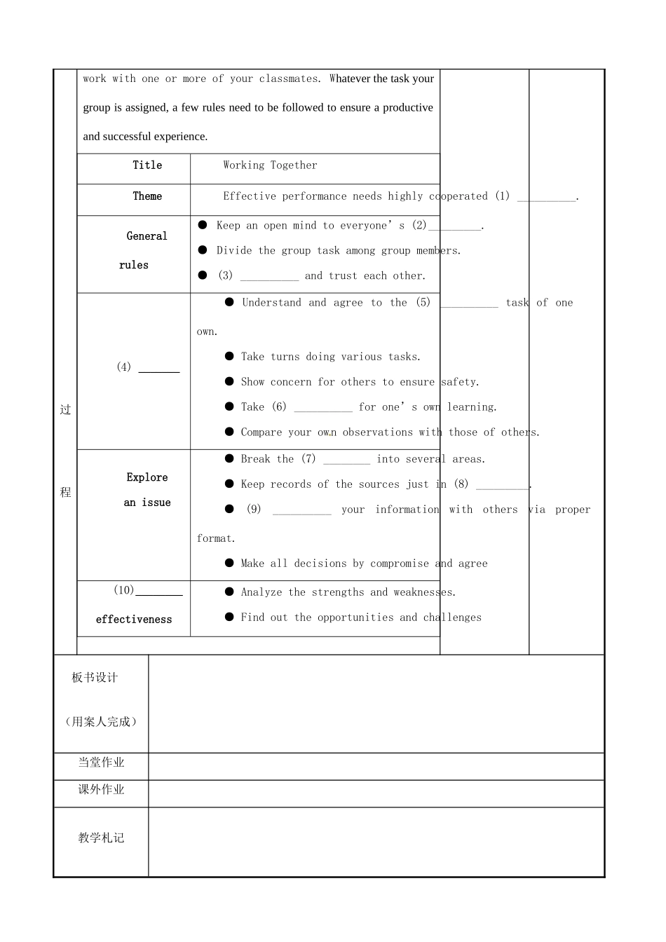 高中英语 Module 1 Unit 3 Looking good,feeling good（1）教案 牛津泽林版必修1-人教版高一必修1英语教案_第3页