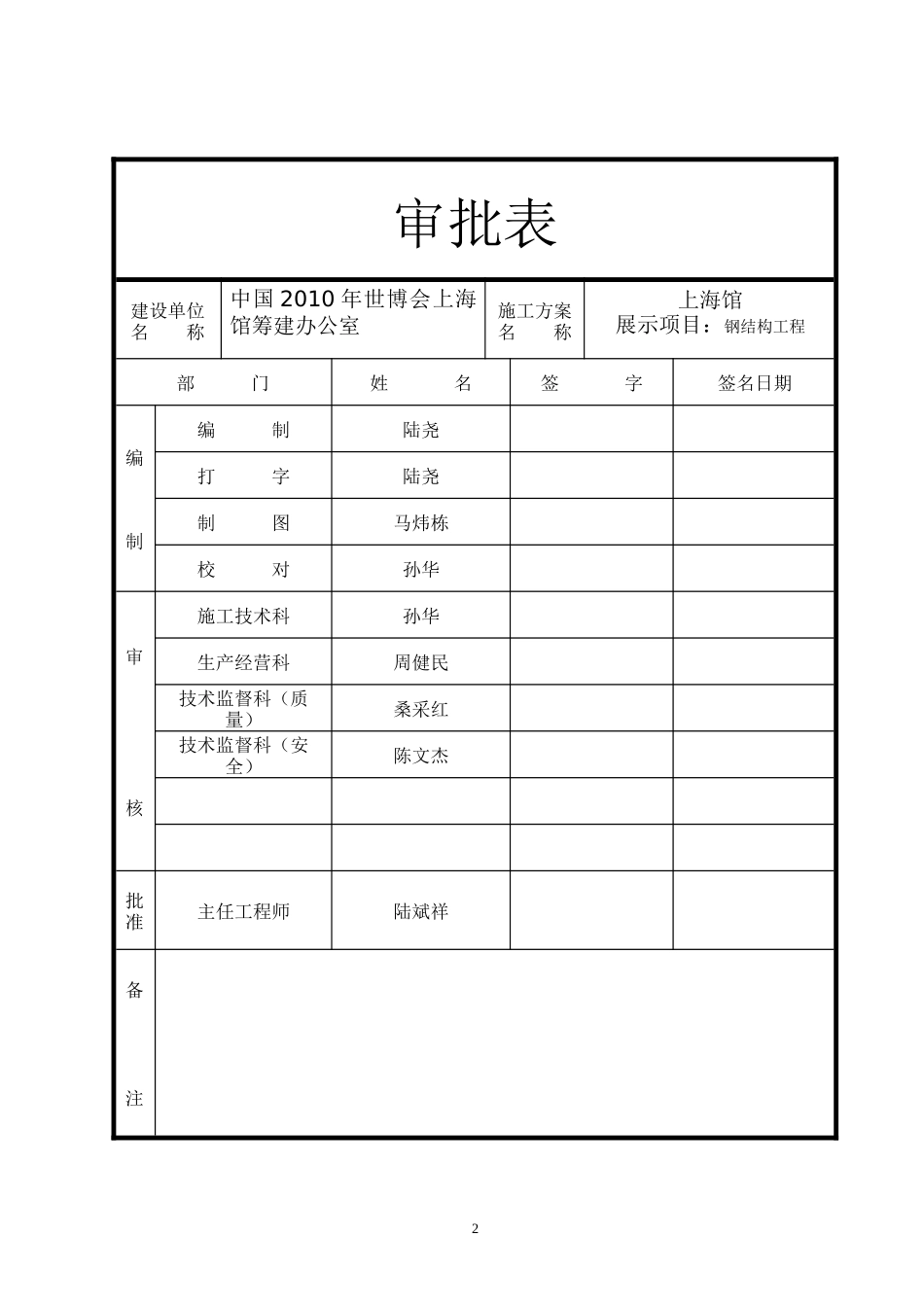 上海馆工程钢结构施工方案_第2页