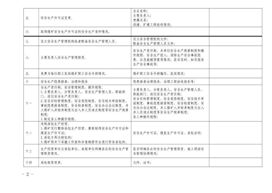 兖矿集团公司煤矿安全技术评价表_第2页