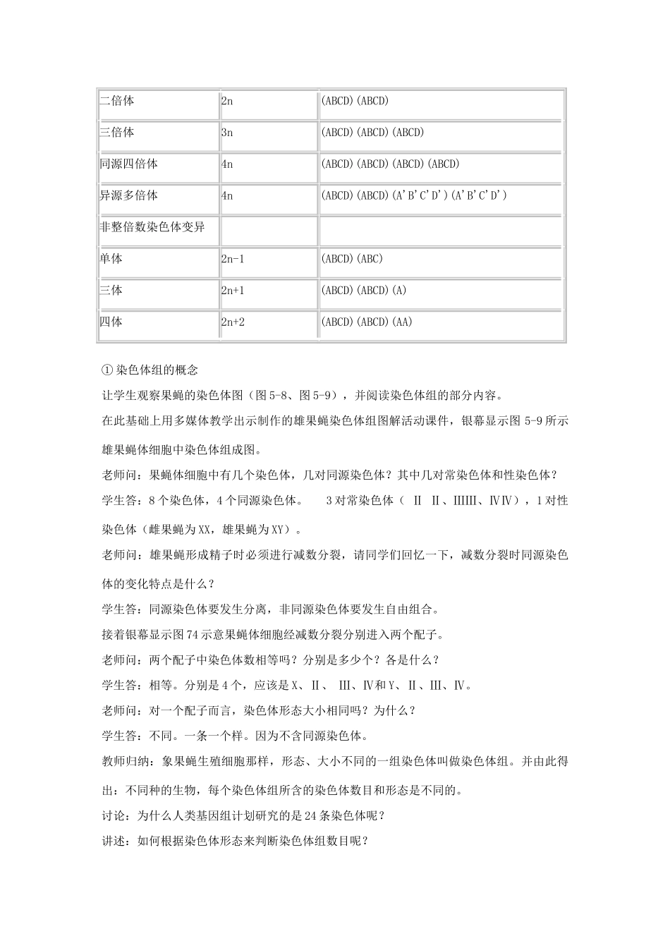 高中生物 3.3《染色体变异及其应用》教案2 苏教版必修2_第3页