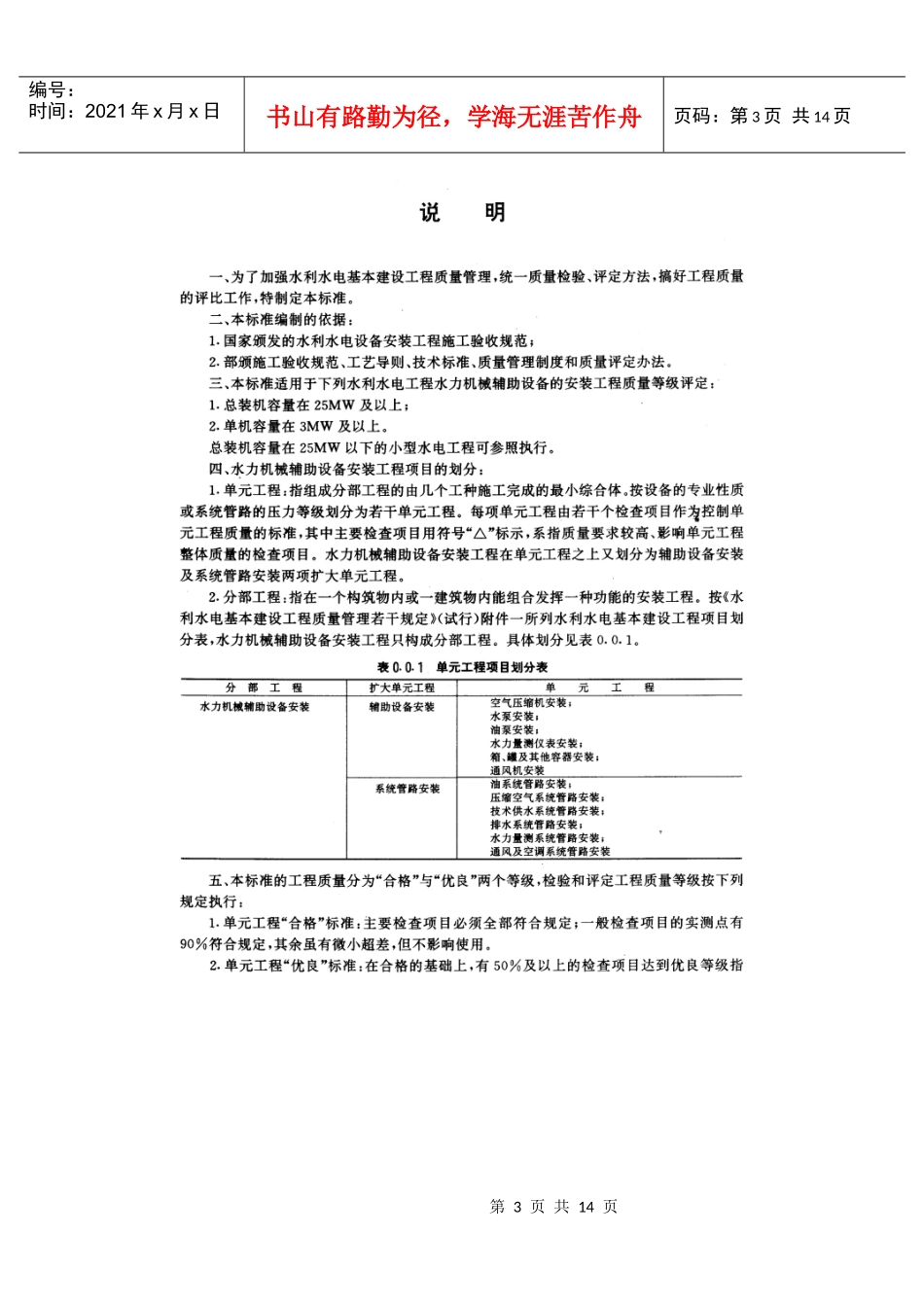 Sdj2494(水利水电基本建设工程单元工程质量等级评定标准(试行)(水力_第3页