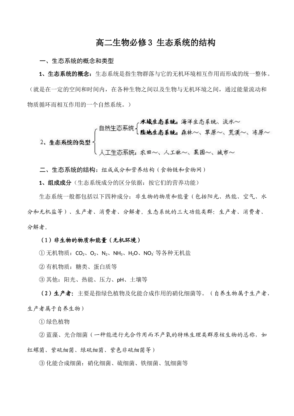 高二生物必修3 生态系统的结构_第1页