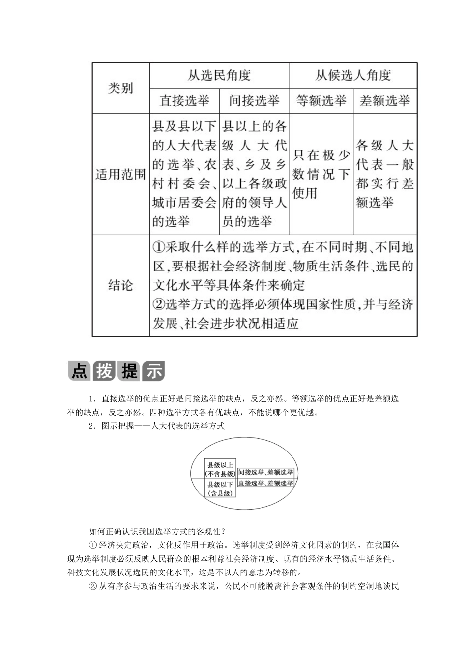 高考政治一轮总复习 第一单元 公民的政治生活 第二课 我国公民的政治参与教案 新人教版必修2-新人教版高三必修2政治教案_第3页