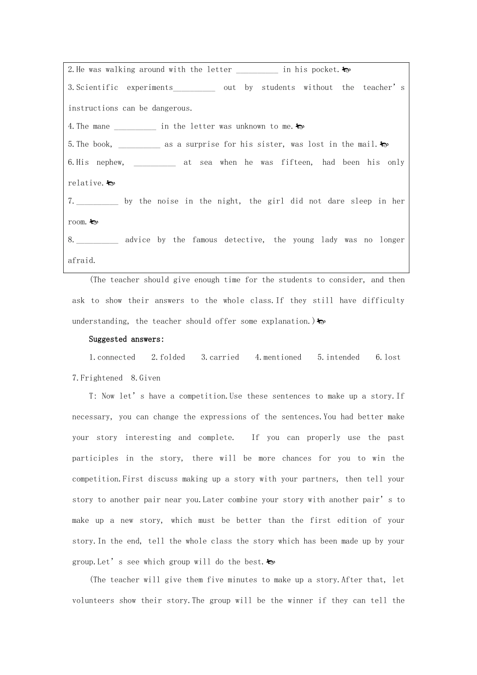 高中英语 （Unit3 Life in the future Period 6）优秀教案 新人教版必修5_第3页