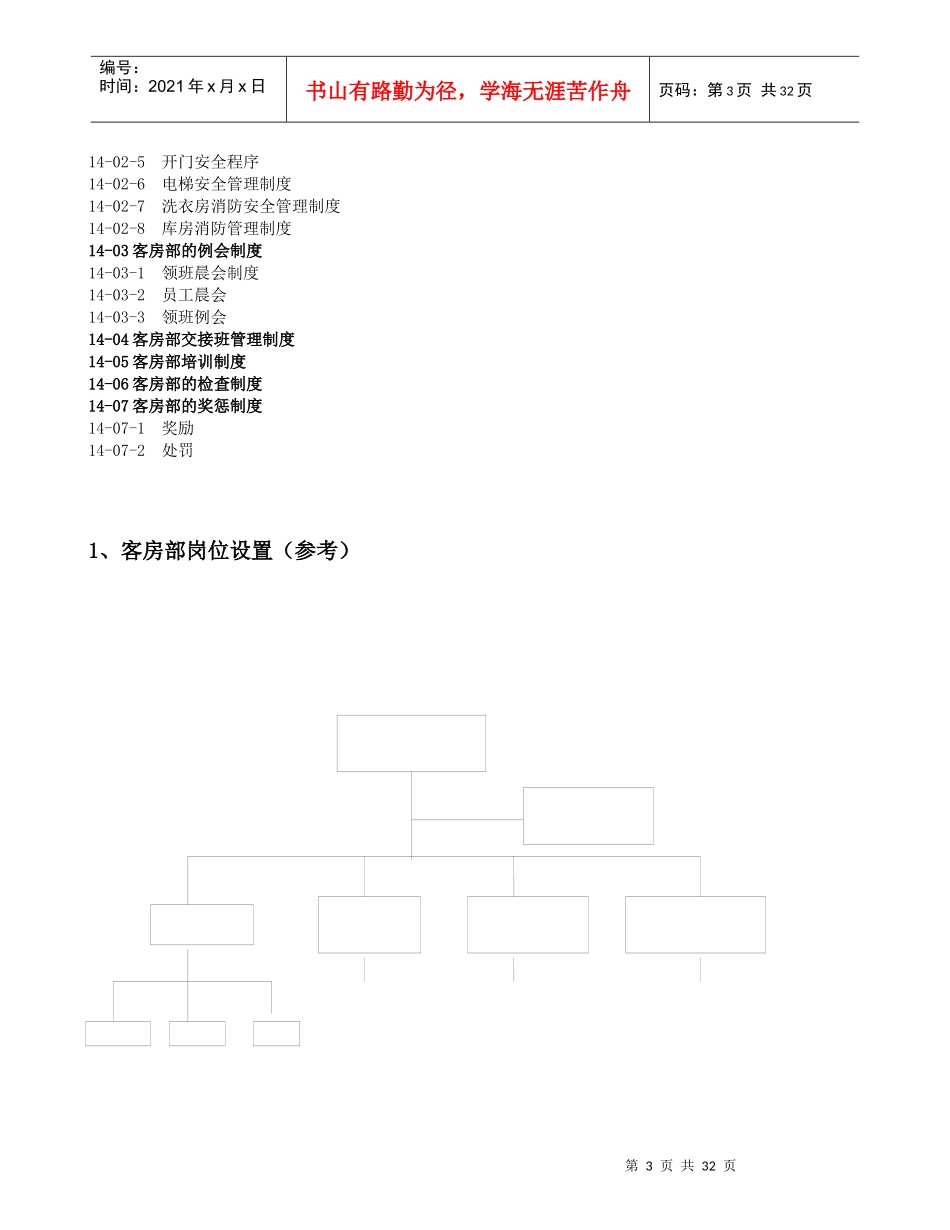 公寓酒店客房部管理运行规范（DOC31页）_第3页