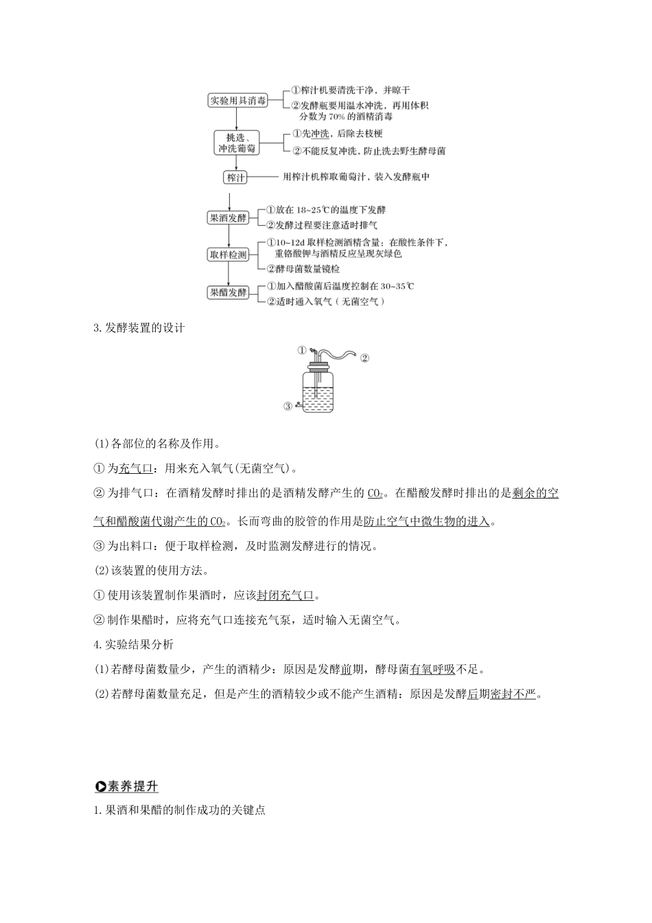 （鲁京津琼）高考生物总复习 第32讲 传统发酵技术的应用教案-人教版高三全册生物教案_第2页
