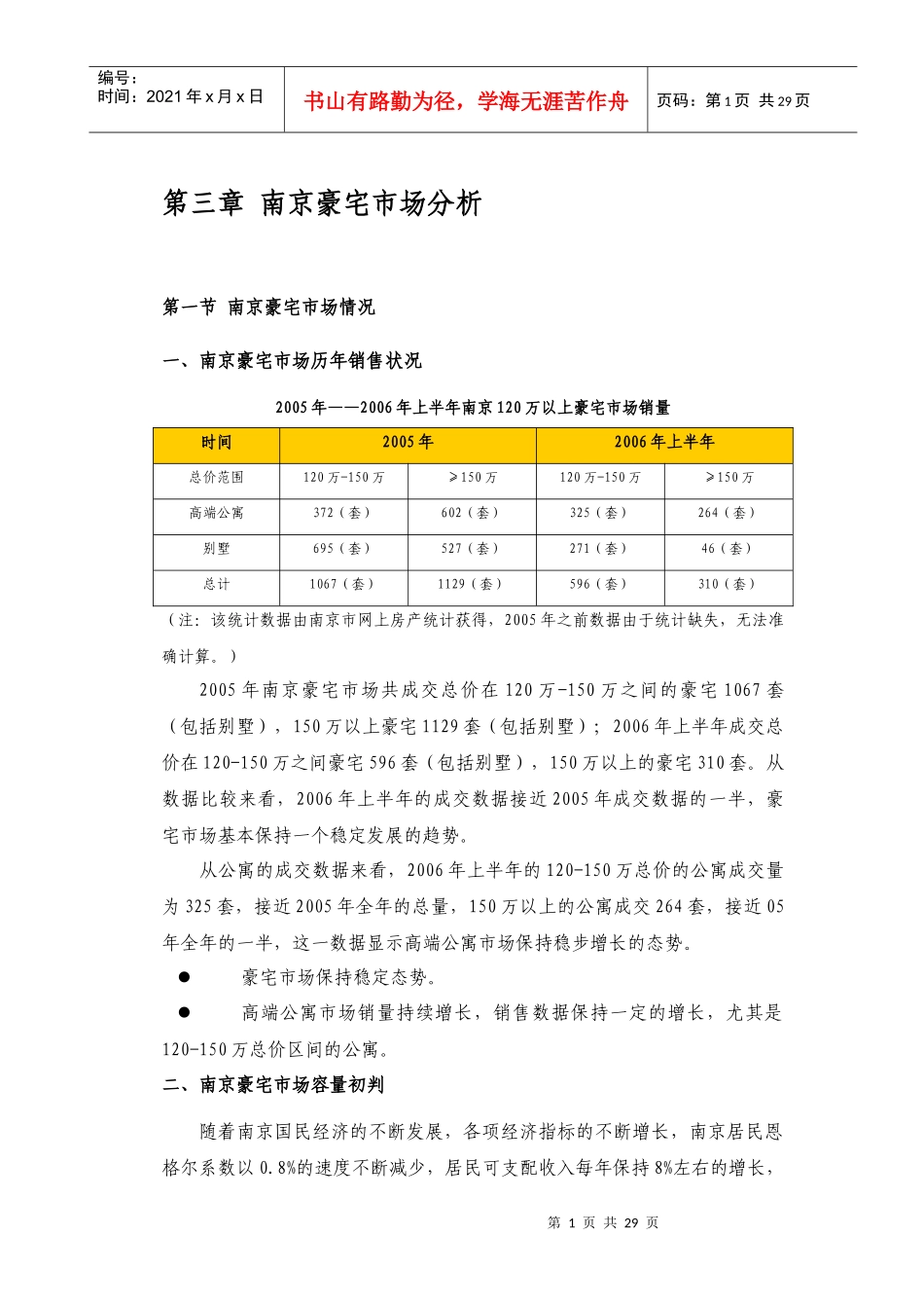 中海地产-南京凤凰街项目前期定位报告共149页（3-4章）_第1页