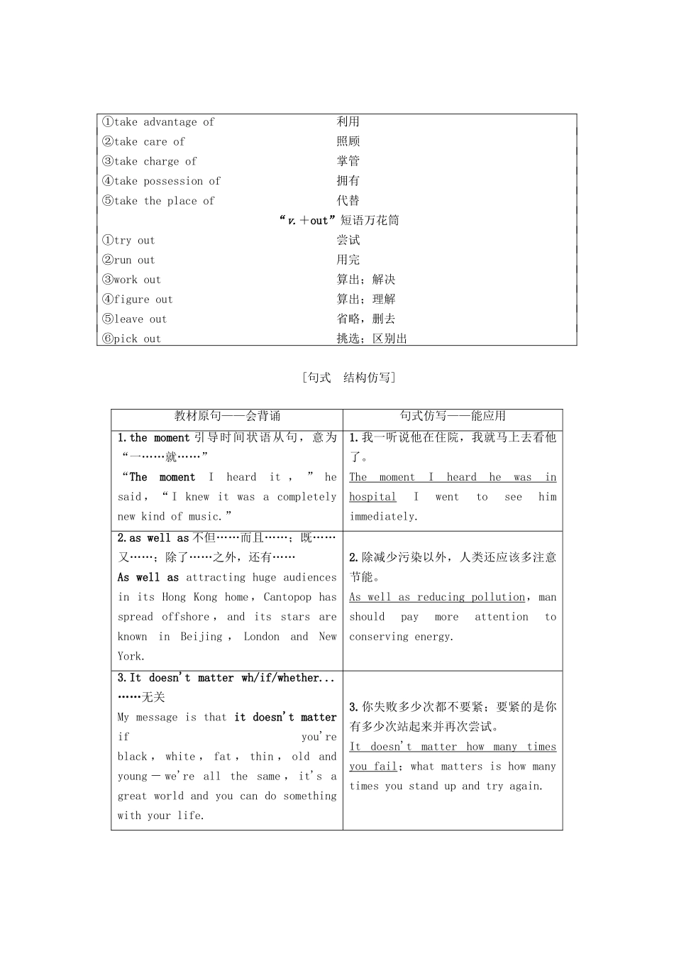 高三英语一轮复习 Module 4 Music Born in America教师用书 外研版选修7-外研版高三选修7英语教案_第3页