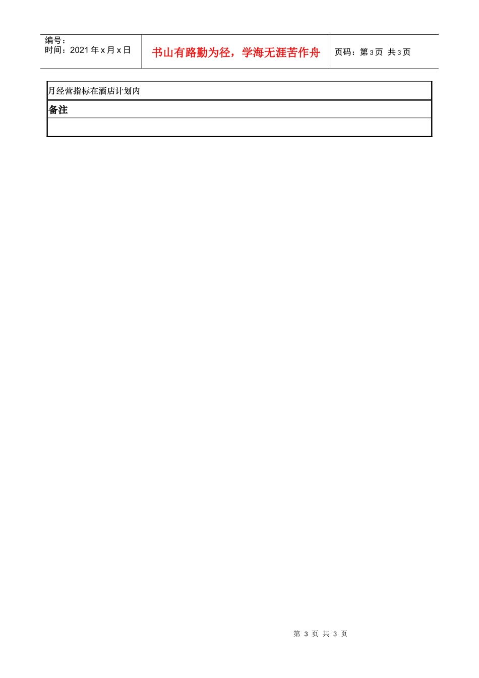 ajj_1206_x国际大酒店餐饮部岗位说明书餐饮二部经理(doc)_第3页