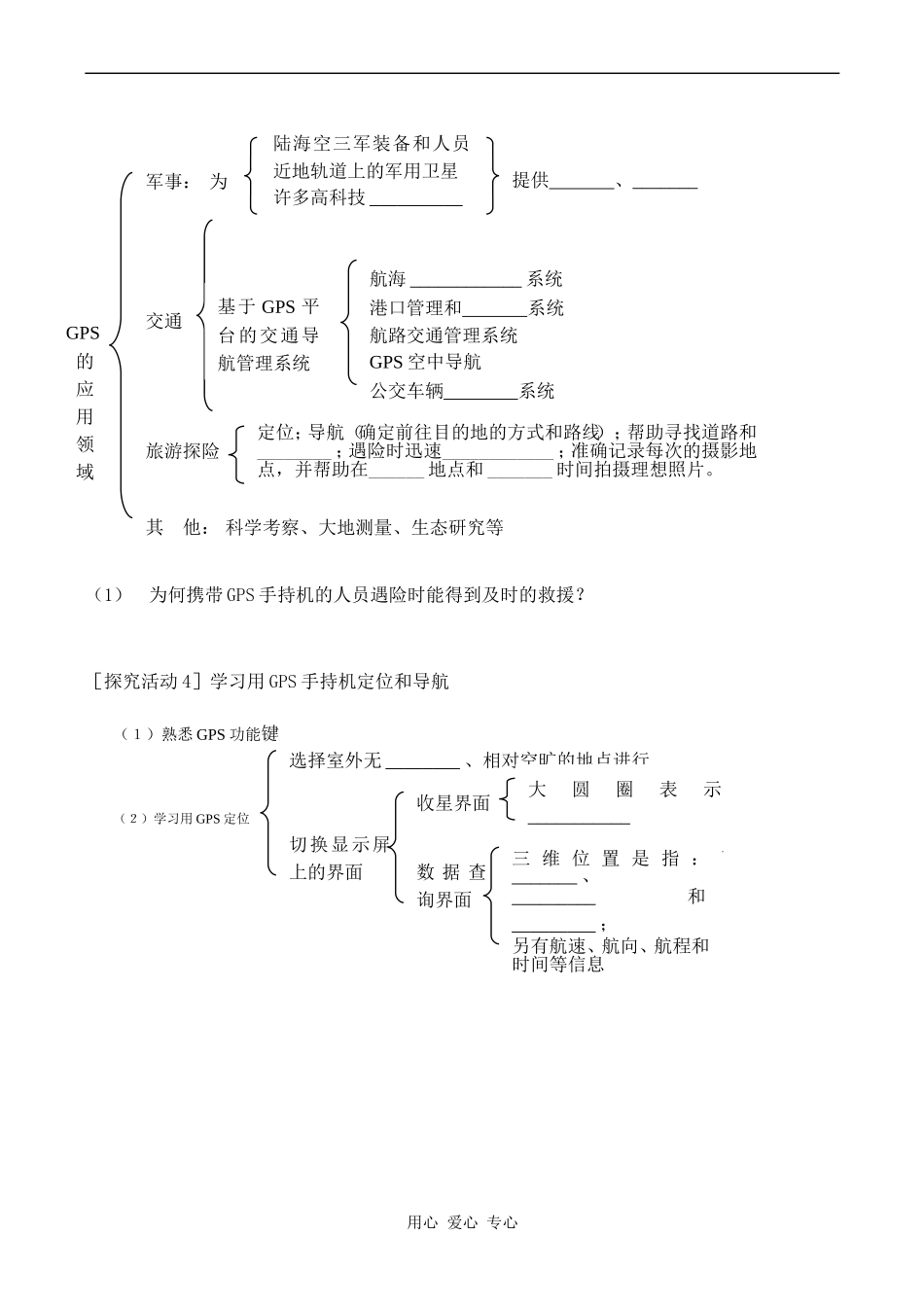 高中地理单元活动 全球定位系统与交通运输鲁教版必修二_第2页