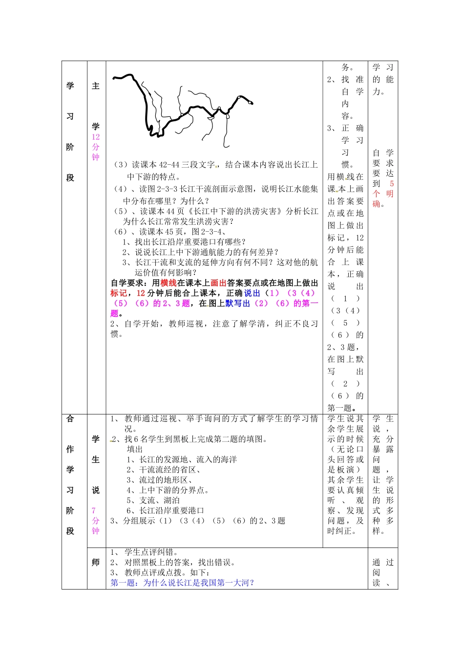 八年级地理上册 第2章 第3节 河流和湖泊（第2课时）教案 （新版）商务星球版_第2页