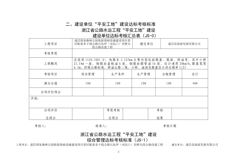 (附件)浙江省公路水运工程“平安工地”建设达标考核标准_第2页