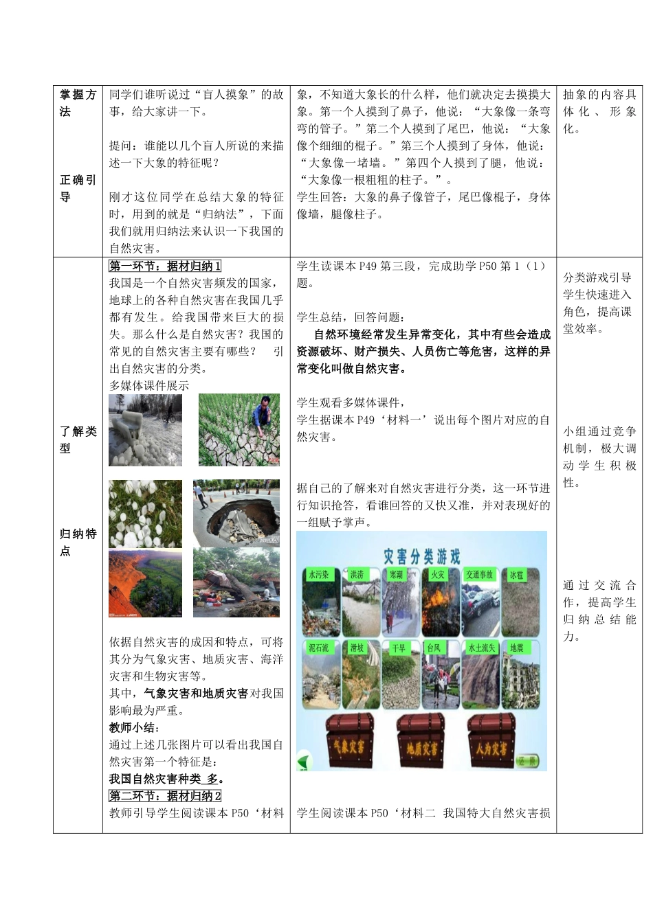 八年级地理上册 第2章 活动课 认识我国的自然灾害（1）教案 （新版）商务星球版_第2页