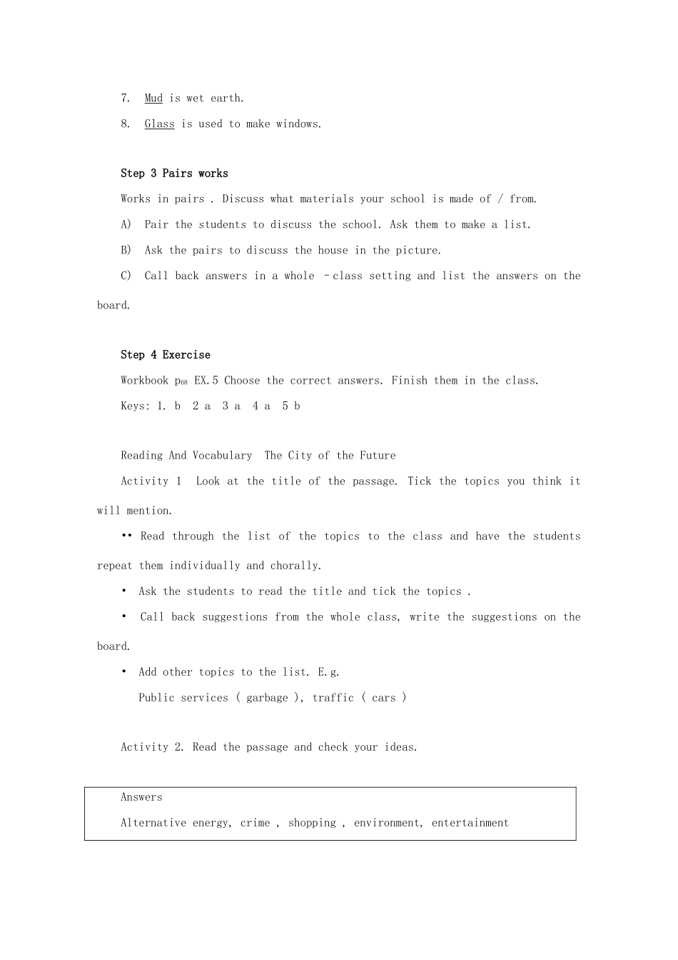 高中英语 module1 life in the future教案 外研版必修4_第2页