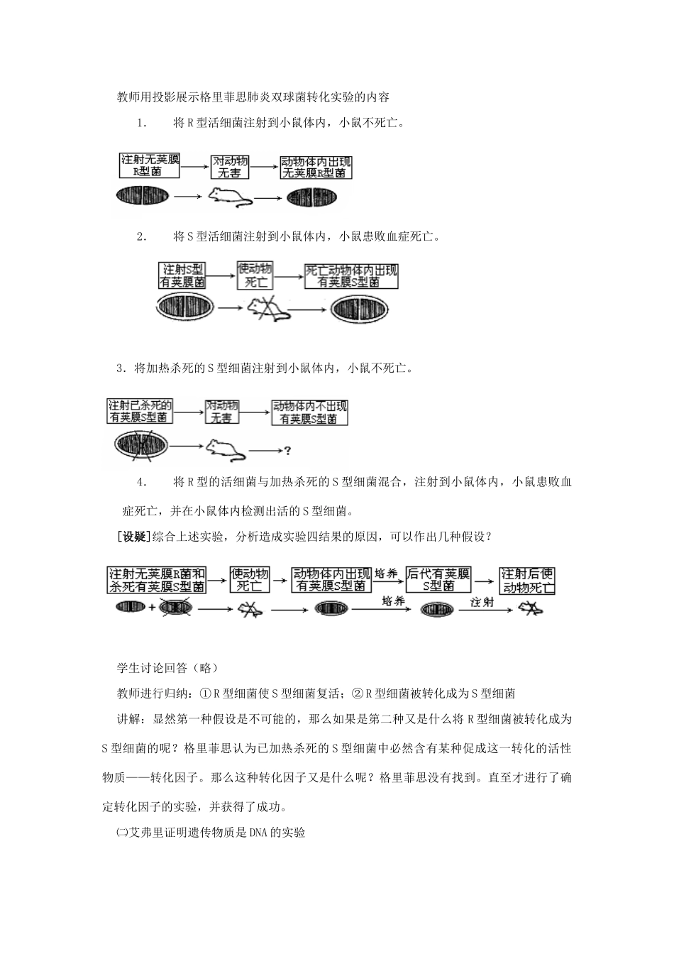 高三生物DNA是主要的遗传物质教案 新课标 人教版_第2页