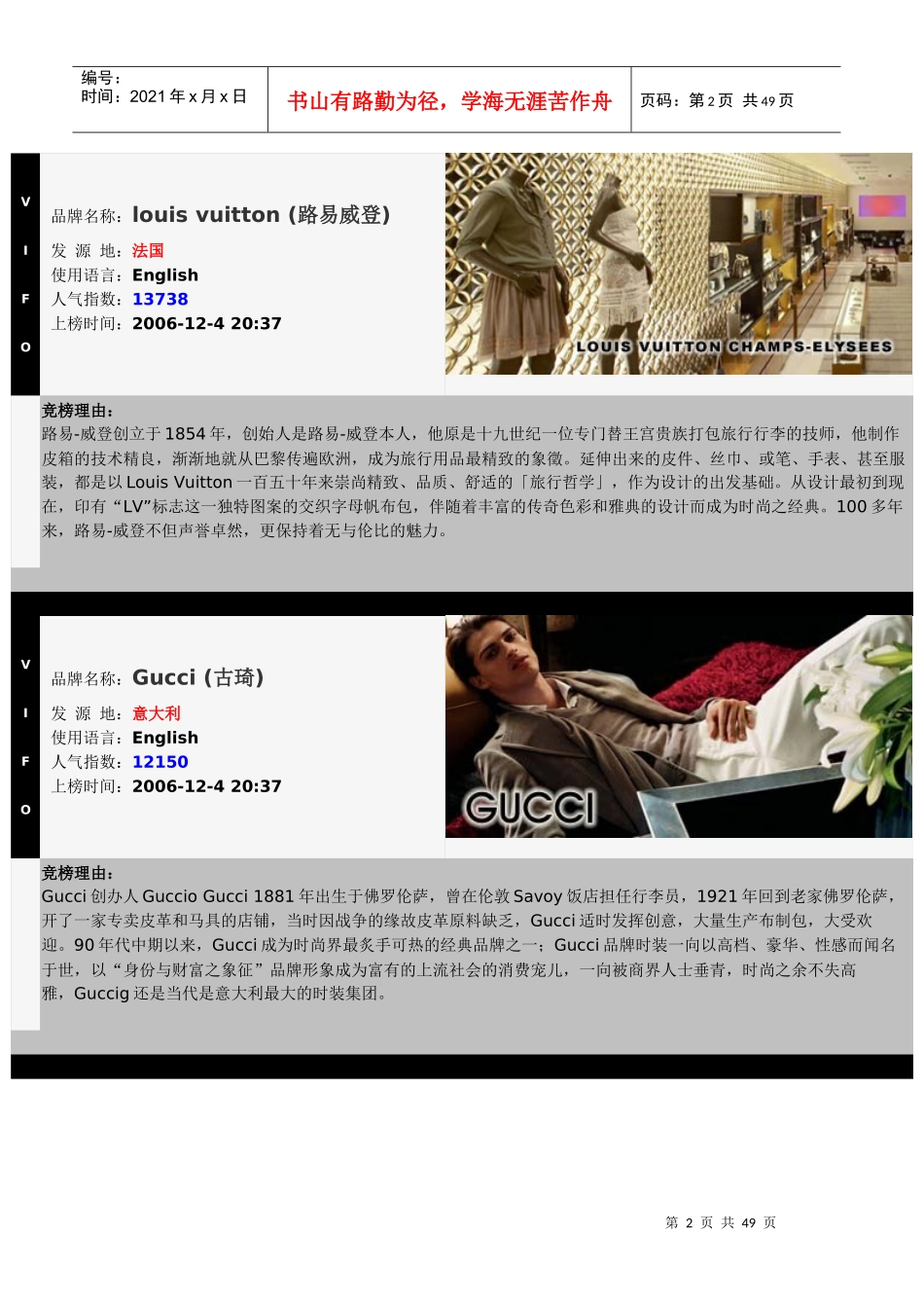 世界著名服装品牌(doc 43页)_第2页