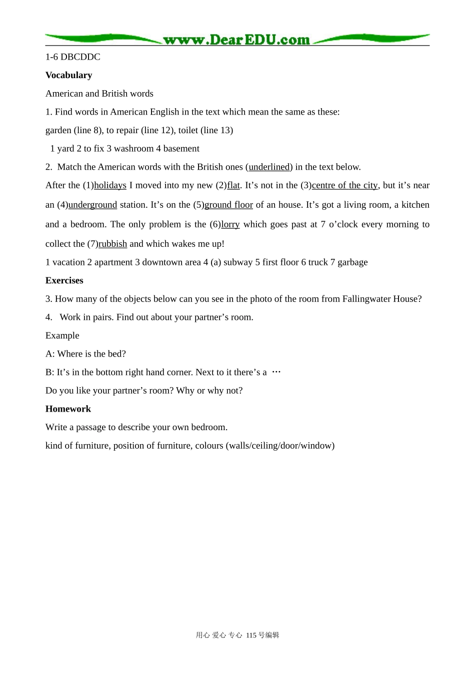 北师大版高中英语必修2Unit 6 Lesson 4 Dream houses 3_第3页