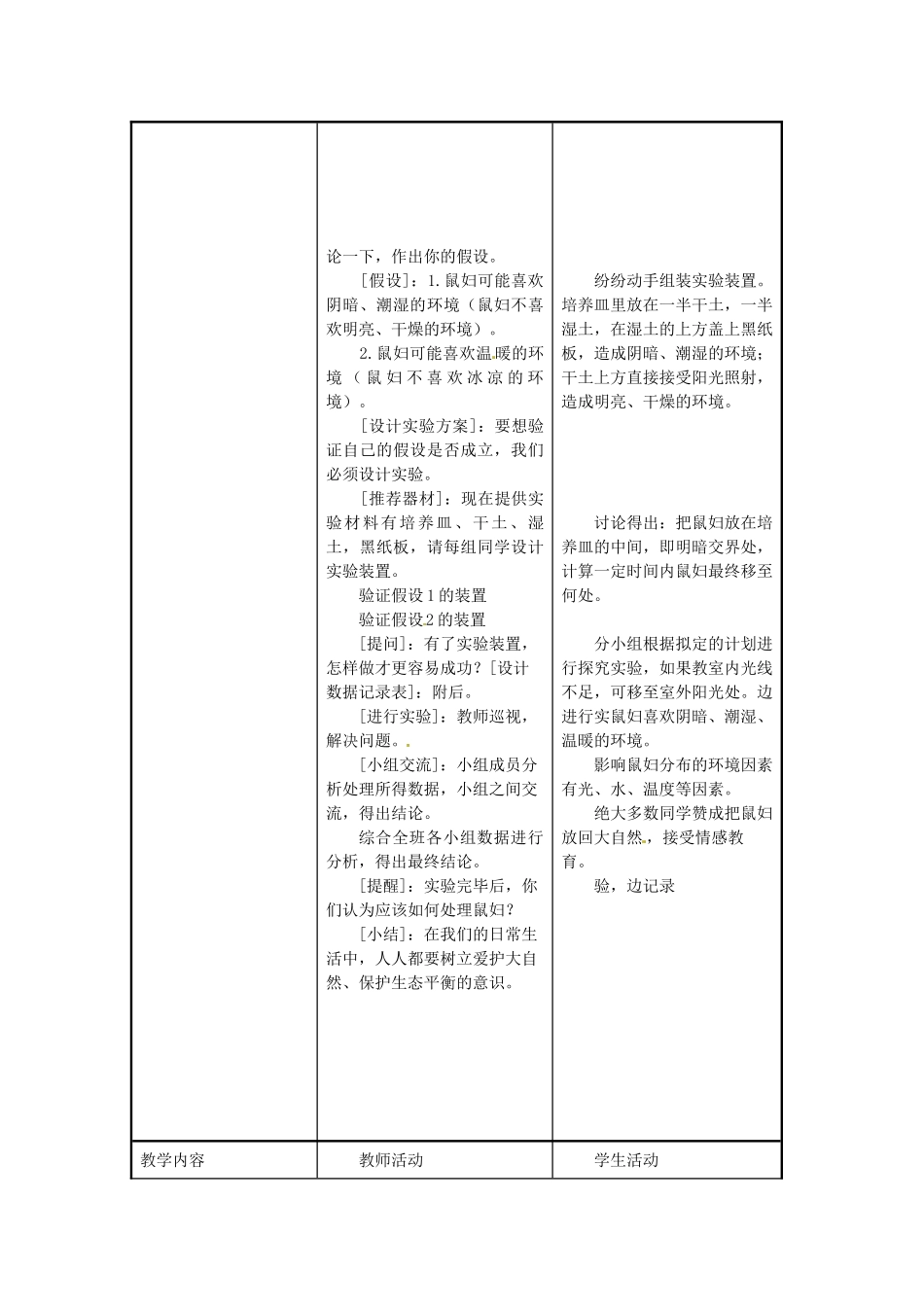 江苏省东台市唐洋镇中学七年级生物上册《1.2 生物与环境的关系》教案 苏教版_第2页